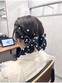 【大人かわいい】低めツインお団子