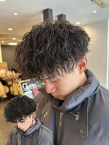 オム グランド(HOMME GRAND) 大人ツイストスパイラルパーマ【福島区/野田阪神/藤田翔吾】