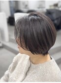 前下がりショートボブ/小顔ショート/大人美人ショート