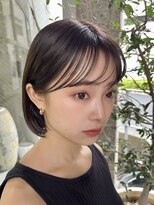 メゾンアクア 表参道(Maison ACQUA)&nbsp;切りっぱなしボブレイヤーボブ似合わせ小顔前髪縮毛矯正/表参道
