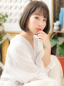 カバーヘアアンドスパ ブリス 浦和(COVER HAIR&SPA bliss) シースルーレイヤーカット小顔前下がりボブb浦和20代30代40代