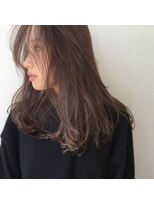 ラル 立川(lar)&nbsp;シルキーベージュ_オリーブベージュレイヤーカットウェットヘア