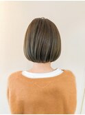 【秋スタイル★Check★】うしろ姿かわいいボブ×ミントアッシュ