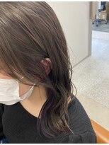 トゥーリ 浜町店 長崎(tuuli)&nbsp;半個室サロンtuuli  インナーカラーラベンダー