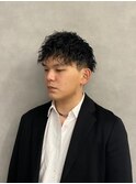 刈り上げ前下がりマッシュ×ツイストスパイラルパーマ【新大阪】