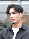 JohnnyMEN中野外国人風スパイラルパーマセンターパート