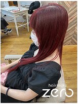 ヘアメイクゼロ 坂戸駅前店(hairmake zero) エドルピンク×ビビットレッド