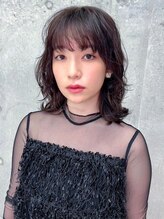 オーブ ヘアー ラフ 上大岡店(AUBE HAIR laff) 20代・30代_ニュアンスパーマミディ