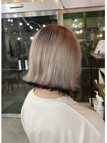 ミラク 町田(MIRAC)&nbsp;【MIRAC町田店】プラチナベージュ×裾カラーBLACK