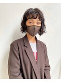 ボブ×パーマ 大人かわいい/パーマスタイル/クセ毛風パーマ