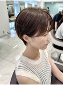 直毛さんでも柔らかい耳掛けマッシュショート