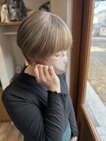 ヘアーホームイロ(Hair Home IRO)&nbsp;ミルクティーベージュ×ショートヘア