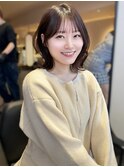 似合わせカットサイドバング結べるボブ小顔カットレイヤーM03
