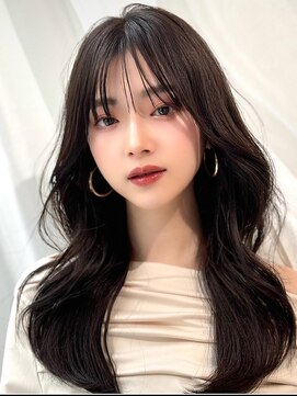 アマトウキョウ アユンチェ(AMA TOKYO×AYUNCHE) 前髪顔まわり韓国ヘアレイヤーカットサイドバンク2wayバンク韓国