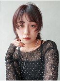 ミディアムボブ外ハネボブ顔周りレイヤー_ba522071