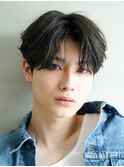 渋谷フェザーパーマ刈り上げフェザーショートビジネスメンズヘア