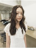 アンニュイゆる巻ロングヘア顔まわりレイヤー