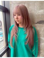 ガルボ ヘアー(garbo hair)&nbsp;ホワイトピンクカラーハイトーン艶髪