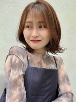 ステアケース 武蔵小杉店(stair:case) 外はねボブ大人ガーリーくびれボブオリーブベージュ20代30代