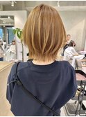 レイヤーボブ　レイヤーカット　くびれボブ