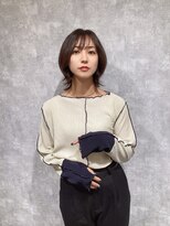 アフロート 武蔵小杉(AFLOAT)&nbsp;韓国風/艶カラー/くびれボブ/タンバルモリ/20代/30代/40代