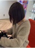 仙台/ 透明感カラー/大人ボブ/顔周りカット/艶髪