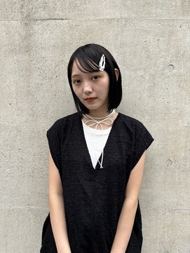 メゾンアクア 表参道(Maison ACQUA) ◎ミニボブ縮毛矯正髪質改善ストレート顔まわりレイヤーカット