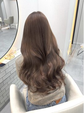 リル(lilu) マロンベージュ×レイヤーカット