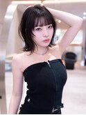 20代30代大人ガーリーレイヤーボブ/顔周り似合わせカット