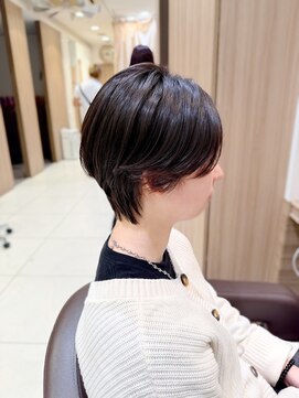 ハンサムショート×パーマ