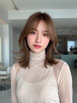 クレビアテン(CreBiA ten_)&nbsp;艶髪/透明感/レイヤーカット/顔まわりカット/ミディアム