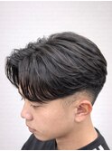 【毛流れセンターパート】刈り上げスタイル