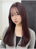 桑名ロングレイヤーカットハッシュカット透明感カラー重めロング
