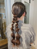 ハク メゾン(HaKU maison)&nbsp;ローポニーツイン編みおろしヘアセット/推し活ヘアアレンジ