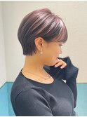ハンサムショート/丸みショートボブ/20代30代40代50代/顔周り