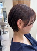 顔まわりカット似合わせナチュラルショートボブ３0代40代50代◎