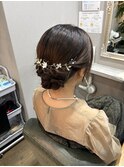 大人可愛いアップスタイル