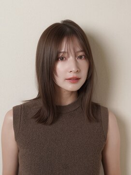 ロッカ(LOCCA) 骨格診断で似合わせる艶髪ミディアム×顔まわりレイヤー