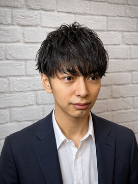 グレイスフルバーバー 新宿パークタワー店 30代ビジネスマン◎新宿メンズパーマ大人のナチュラルショート