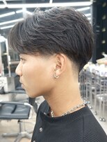 フィフス 大分(fifth)&nbsp;大分フェザーパーマメンズカットラウンドマッシュセンターパート