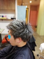 ベルクープス 天王寺店(Belle Coupes)&nbsp;【ベルクープス天王寺】林原加昌メンズシルバーアッシュ