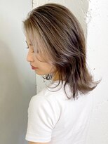 アイティー バイ アルバム 中野店(IT by ALBUM) バングハイライト_オリーブカラーハイライトカラー_ba305503