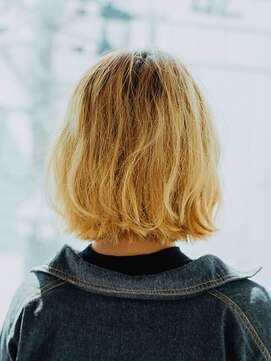 カラーサロンビスカリア 相模原エリア 淵野辺駅店(Color salon Biscaria) 切りっぱなし☆ボブ☆フリンジウェーブ[淵野辺/淵野辺駅]