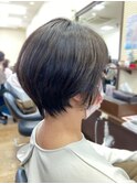 透明感のあるショートボブ
