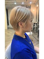 ルーツ ヘア デザイン(roots hair design)&nbsp;新町美容室★roots★プラチナベージュ★ヌーディベージュ