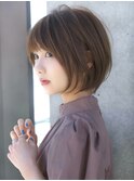 前髪あり大人ショートボブ20代30代40代【AIN.表参道】川原大地