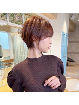 ロンド ストラーダ 心斎橋(Lond strada) ショート×ハイライト白髪ぼかし×シルキーベージュ[心斎橋]