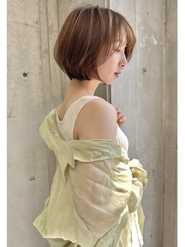 ロンド アンブル 四条烏丸(Lond ambre) 【Lond ambre】伊藤ガク ショート/チョコレートカラー/前髪/ボブ