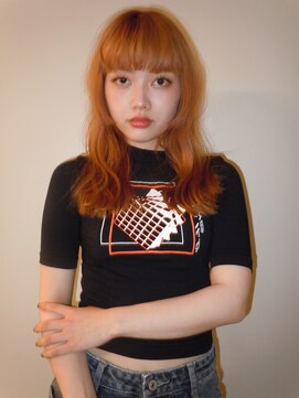 ノラキチジョウジ(NORA KICHIJOJI) ウルフボブロングレイヤー耳かけフェイスレイヤーレイヤーボブ