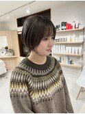 ダブルカラー×グレージュ